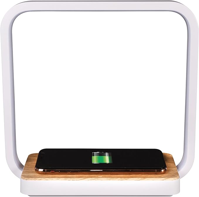 OttLite Wireless Charging Station and Night Light, White