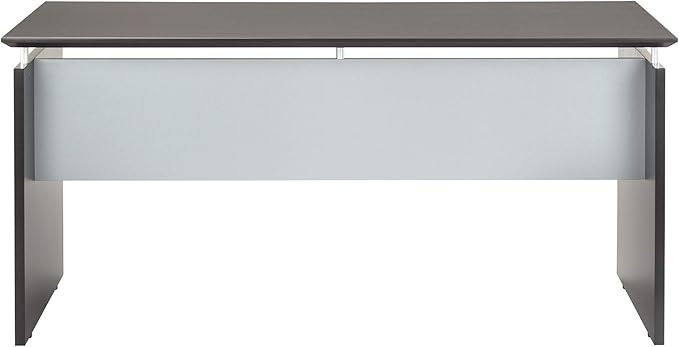 Mayline MNDS72LDC Medina Straight Edge Desk, 72"W, Mocha Laminate