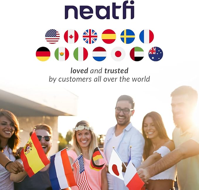 Neatfi XL 2,200 Lumens LED Desk Lamp, 23 Inches 24W, Adjustable Arm, Dimmable, Eye Caring, Nail Light for Home, Office, Study Lamp (Non-CCT with Clamp, Black)