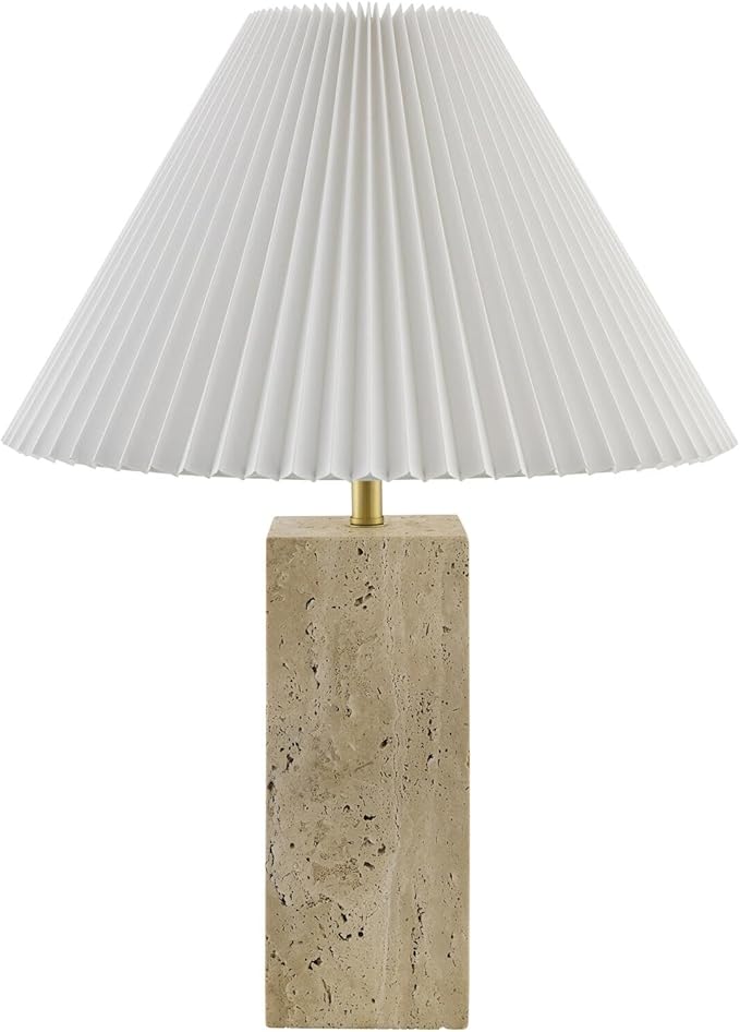 Livabliss x Galey Alix Autumn Laurel Modern Table Lamp, 22" H x 14" W x 14" D, Natural