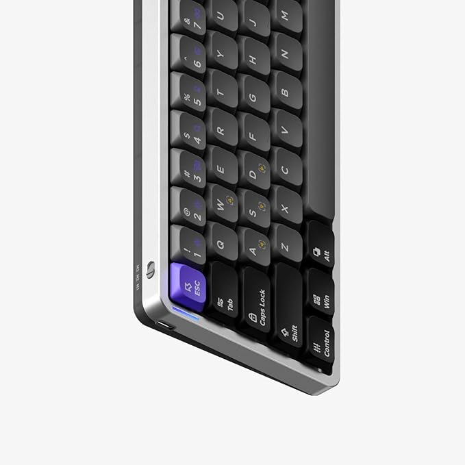 nuphy Air60 HE Wired Magnetic Gaming Keyboard,61 Keys Rapid Trigger,60% Compact,Actuation Point Adjustable, 8K Hz Polling Rate,Hall Effect Keyboard Low-Profile Magnetic Jade Switch