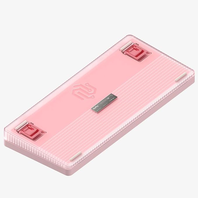 nuphy Halo75 V2 Mechancial Gaming Kyeboard,75% Wireless Hot Swappable Bluetooth Keyboard,83 Kyes RGB Backlit Keyboard,Support Bluetooth/2.4GHz/USB-C-Pink Mint Switch