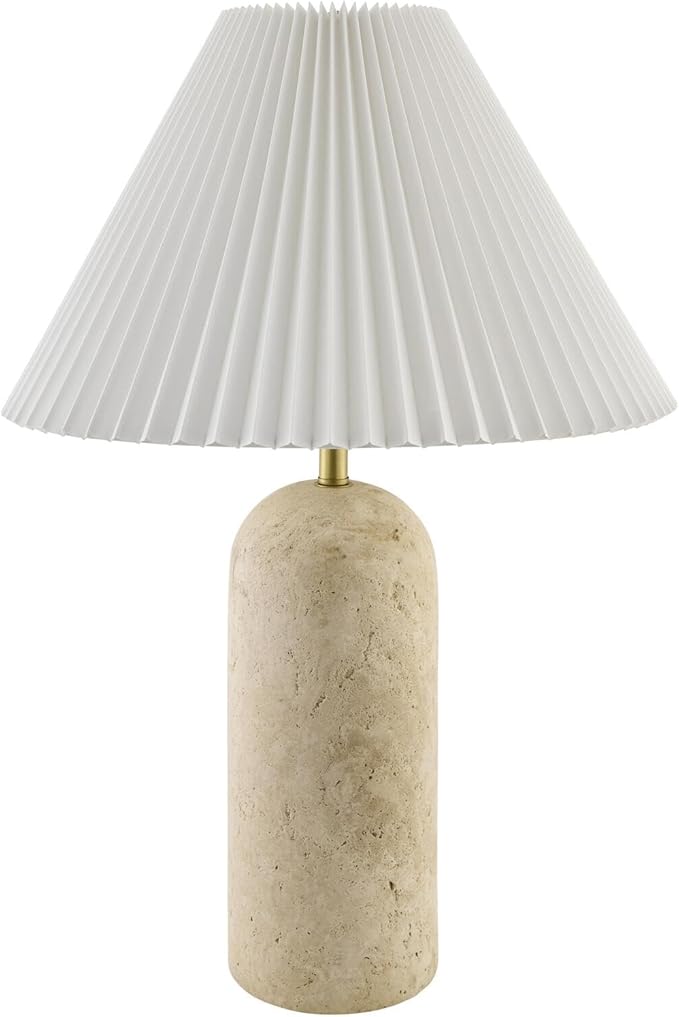 Livabliss x Galey Alix Autumn Laurel Modern Table Lamp, 25" H x 15" W x 15" D, Natural