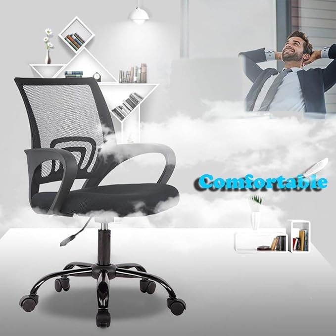 BestOffice Office Chair Desk Chair Mesh Computer Chair Back Support Modern Executive Adjustable Arms Rolling Swivel Chair for Women, Men(3 Pack)