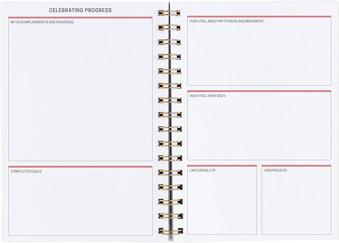 Inspired by Erin Condren A5 Daily Fitness Planner, Undated Workout Tracker