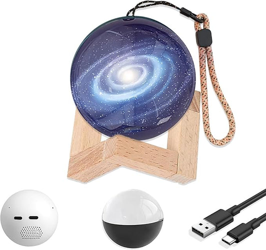 Memory Sphere Lamp 2.7" Crystal Ball Video Player Memory Orb Lamp Personalized Uploadable Videos & Photos Video Gift for Couples Friends Anniversary Birthday Christmas Gifts