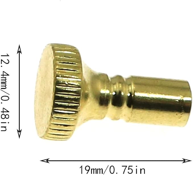 Maxmoral 4pcs Replacement Knobs Light and Fan Knobs On/Off Lamp Turn Knobs, Gold