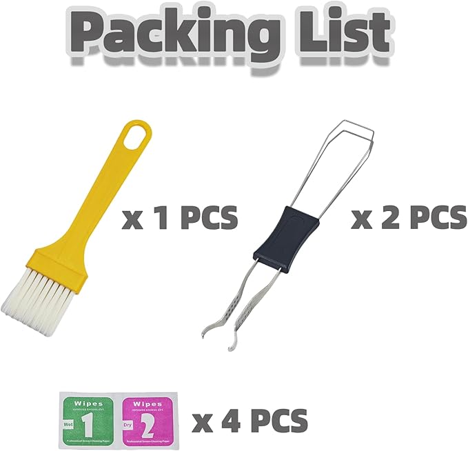 Keycap Puller Switch Pluller with Keyboard Cleaning Brush for Mechanical Keyboard, Stainless Steel Key Removal Tool