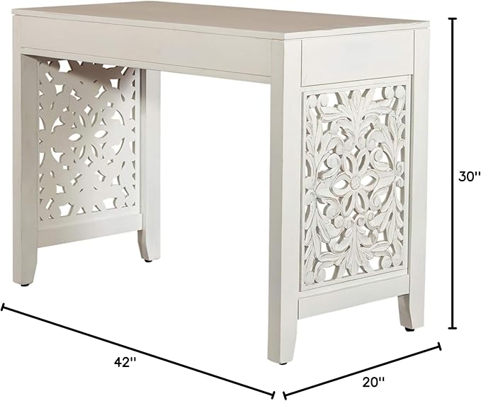 Liberty Furniture Industries Trellis Lane Accent Writing Desk, White