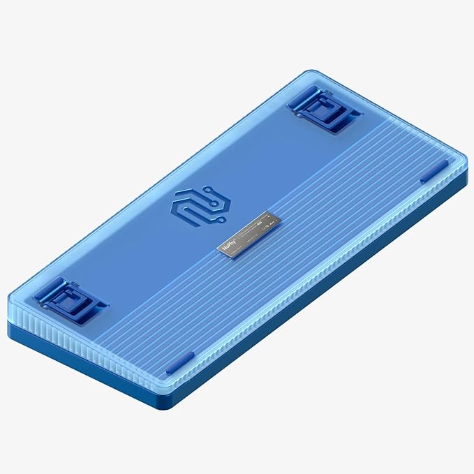 nuphy Halo75 V2 Mechancial Gaming Kyeboard,75% Wireless Hot Swappable Bluetooth Keyboard,83 Kyes RGB Backlit Keyboard,Support Bluetooth/2.4GHz/USB-C (Blue, Lemon (55gf))