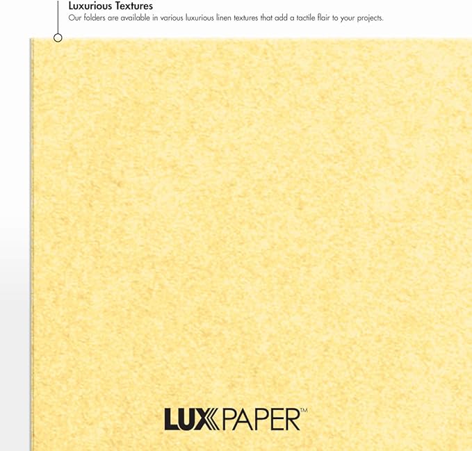 LUXPaper 9.5" x 12" Certificate Holders | Gold Metallic | 100lb. Cover | 250 Qty