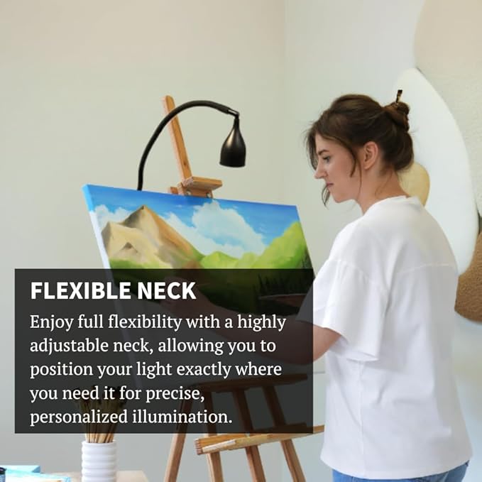 Method Lights ML-EL Smart Easel Light LED for Artists - Long Life Rechargeable Battery & Remote Control