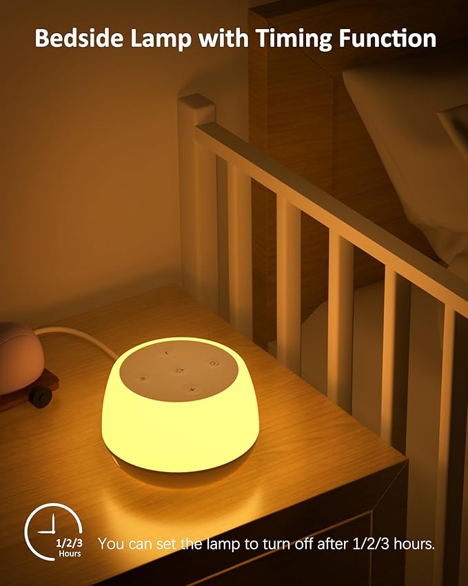 Night Light Set of 2, Touch Lamp for Baby Nursery Stepless Dimmable, USB Rechargeable Battery Operated Lamp with 3 Modes & 9 Colors Changing, Portable Baby Night Light with Timing & Memory
