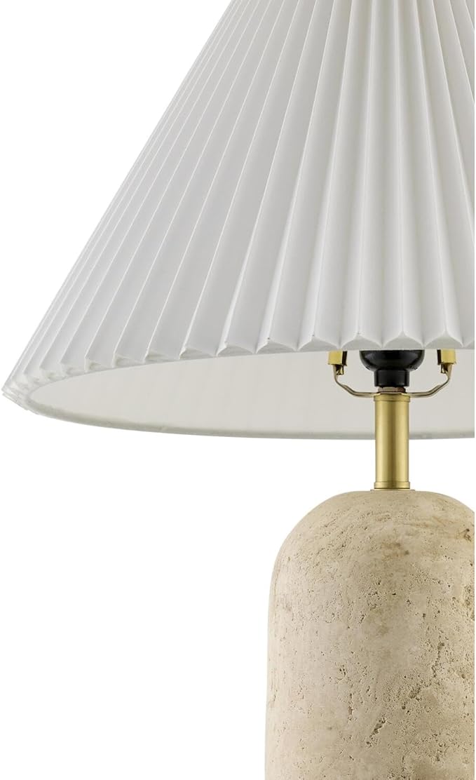 Livabliss x Galey Alix Autumn Laurel Modern Table Lamp, 25" H x 15" W x 15" D, Natural