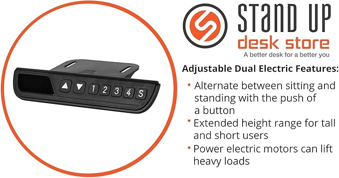 Stand Up Desk Store Triple Motor Electric L-Shaped Corner Standing Desk with EZ Assemble Frame (Black Frame/Black Top, 71" W x 71" D)