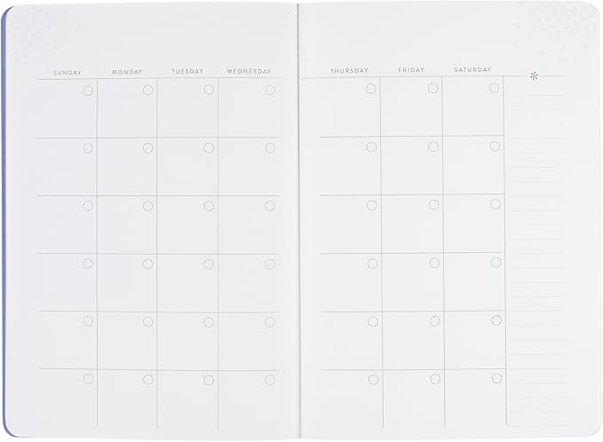 Undated 12M Monthly Petite Planner - Canvas/Asterisk