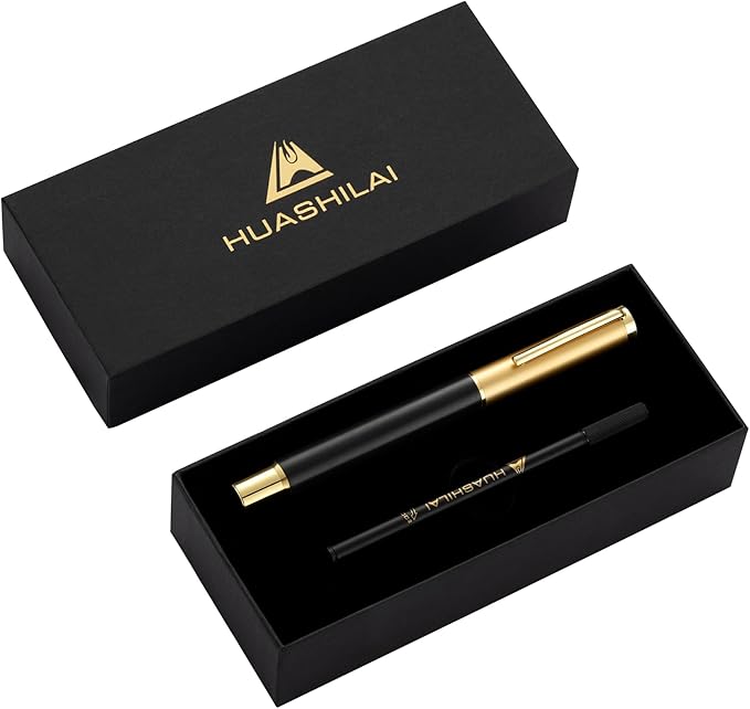 Luxury Wooden and Metal Rollerball Pen Set with Spare Gel Ink Refill,Rosewood,White Oak,Walnut Wood Signature Roller Ball Pen,Business Gift Set for Men and Women (Purple Sandalwood)