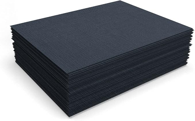 LUXPaper 8.5" x 11" Cardstock | Letter Size | Nautical Blue Linen | 100lb. Cover | 50 Qty
