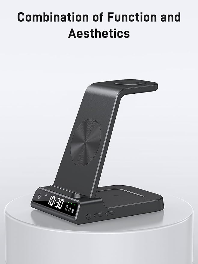Wireless Charger for Samsung Charging Station, 3 in 1 Android Phone Charger for Samsung Galaxy S25 Ultra/S24 Ultra/S23/Z Fold7/Flip7, Galaxy Watch 8/8 Classic/Ultra/7/6/5, Galaxy Buds 3 Pro/3