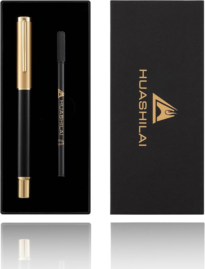 Luxury Wooden and Metal Rollerball Pen Set with Spare Gel Ink Refill,Rosewood,White Oak,Walnut Wood Signature Roller Ball Pen,Business Gift Set for Men and Women (Purple Sandalwood)