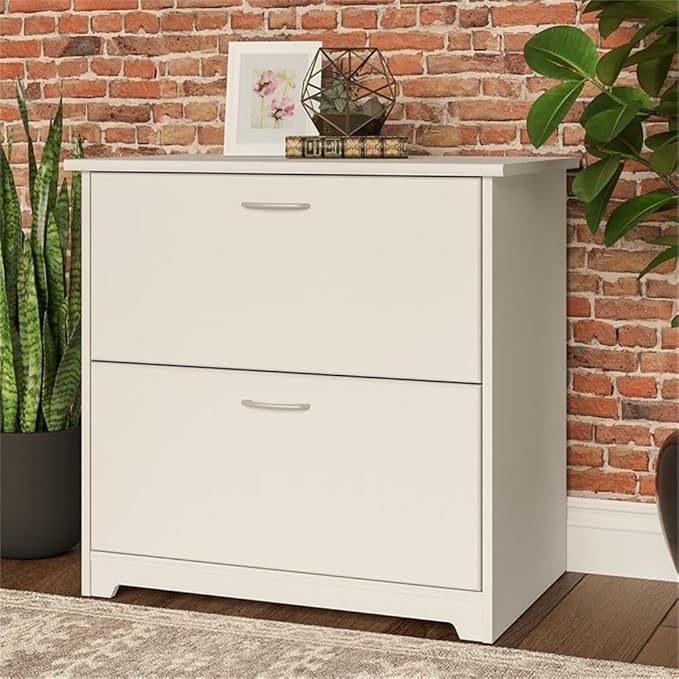 Pemberly Row 2 Drawer Lateral File Cabinet in White - Engineered Wood