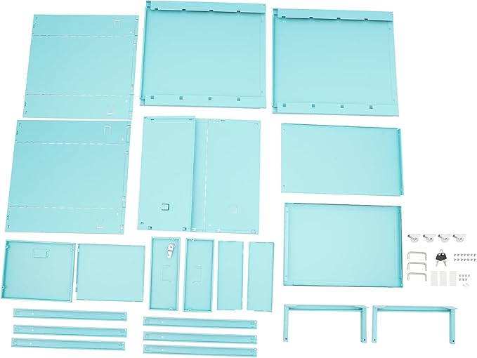 3 Drawers Rolling File Cabinet, Metal Filing Cabinets with Lock, 18.3 inch H Vertical Filing Cabinet Under Desk for Home Office, Heavy Duty Metal Storage Cabinet for A4/Letter/Legal Size File
