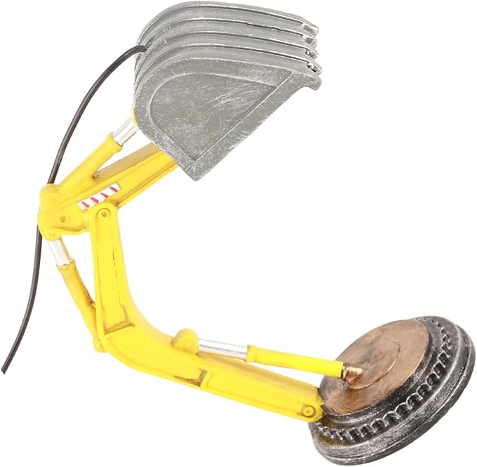 TOPINCN Industrial Design Excavator Desk Lamp, Digger LED Night Light Bedside Desk Lamp for Home Bedroom Decoration Unique Light