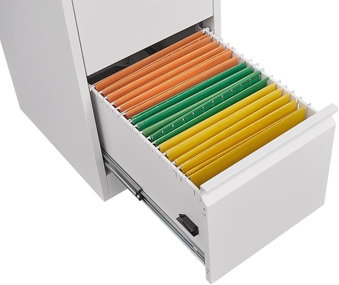 4 Drawer File Cabinet with Lock,Heavy Duty Vertical Filing Cabinets for Home Office, File Storage Cabinet for Letter/Legal/A4/F4 Size File,Assembly Required