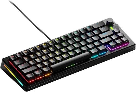 Glorious Gaming - GMMK 3 PRO: Custom Mechanical Keyboard, 65% Compact Keyboard, Modular Aluminum Body & Gasket System, Hotswappable MX Switches, Sound Dampening Foam, Custom Keycaps, ANSI (Black)
