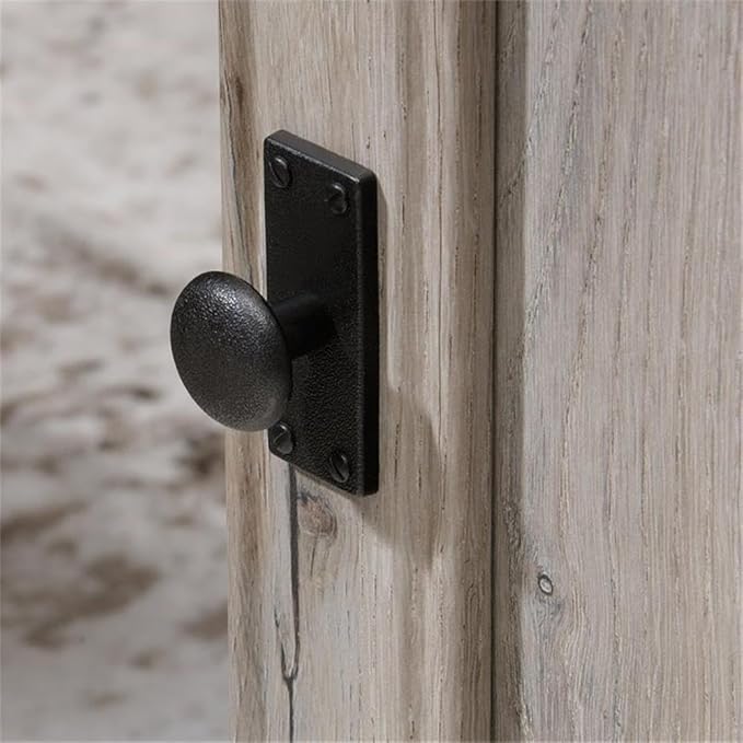 Pemberly Row 65" x 69" Contemporary Engineered Wood L-Shaped Desk with Storage, Drawers, Flip-Down Panel, Grommet Holes, for Home Office/Workspace, in Split Oak Finish