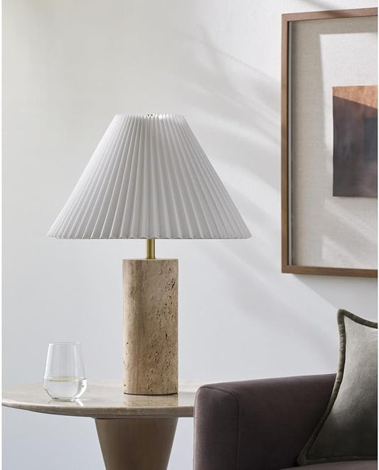Livabliss x Galey Alix Autumn Laurel Modern Table Lamp, 22" H x 16" W x 16" D, Natural