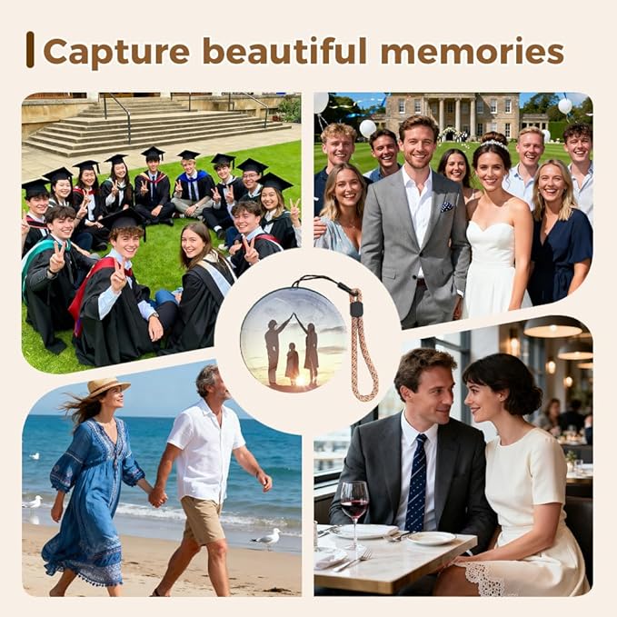 Memory Sphere Lamp, 2026 New 2.7" Crystal Ball Video Player Memory Orb Lamp, Personalized Uploadable Videos & Photos Video Gift for Couples Anniversary Birthday Christmas Gifts (White)