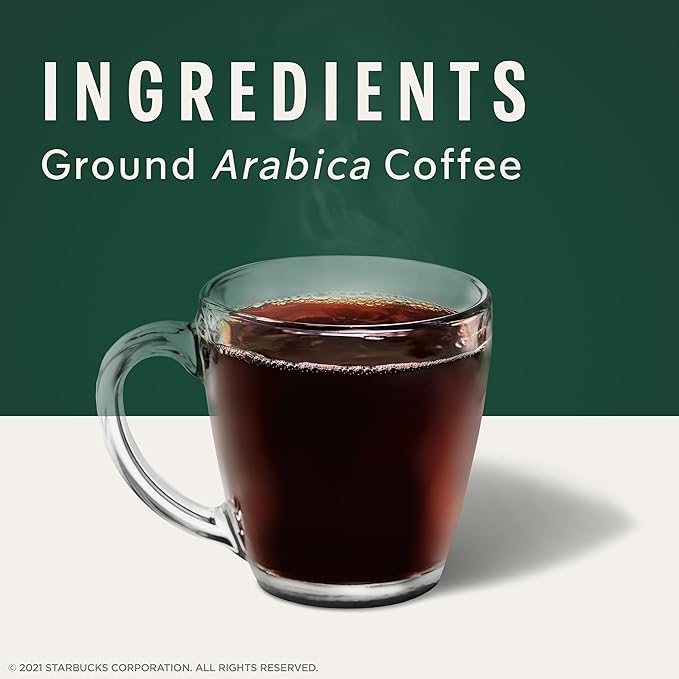 Starbucks K-Cup Coffee Pods, Medium And Dark Roast Coffee Variety Pack for Keurig Brewers, 100% Arabica, 6 Boxes (60 Pods Total)