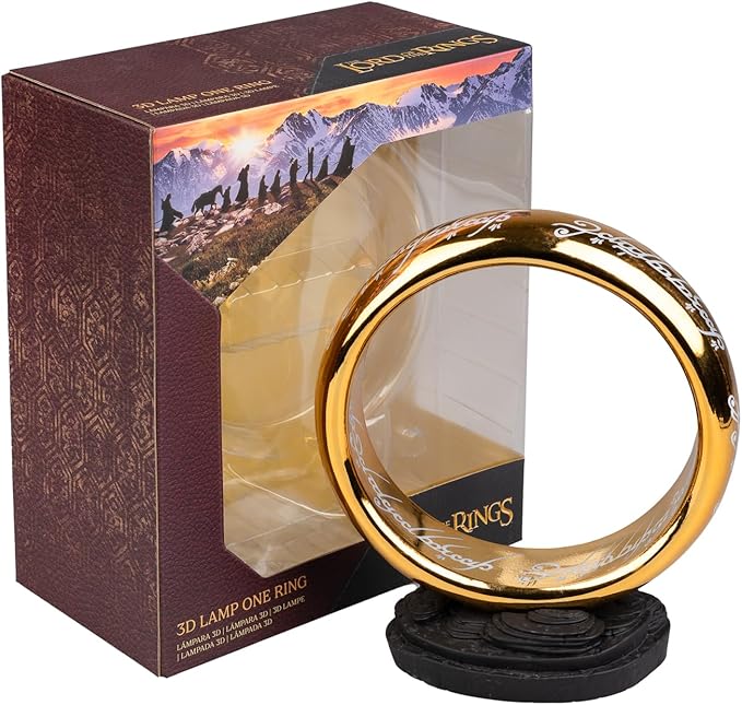 Lamp Lord of The Rings Collector Edition - Hobbit Merchandise - LOTR Merchandise - Lord of The Rings Decoration - USB and Battery Powered Official Product