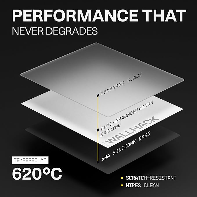 Wallhack SP-004A Glass Gaming Mouse Pad – 4th Gen Micro-Etched Surface, Medium Mousepad for Esports, Ultra-Fast Glide with Stopping Power, Tempered Glass, Durable & Portable, 15.4"x17.7" | White