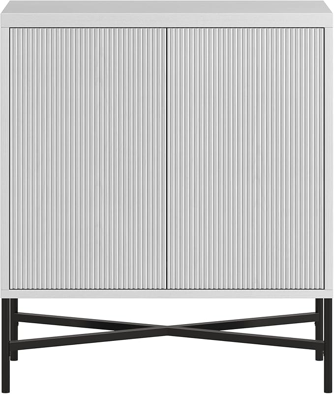 Henn&Hart Brighton Accent Cabinet, 28" Wide, White