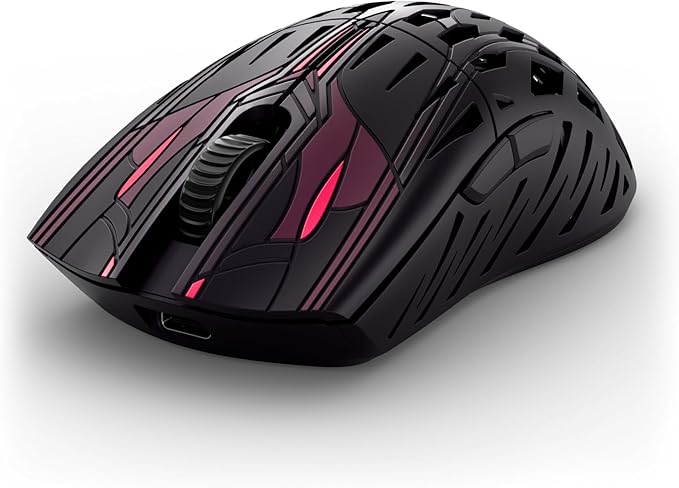 PWNAGE Trinity Wireless Gaming Mouse 8kHz - 39 Grams Ultralight Esports Pro Gamer Flawless Professional Custom Xero PAW3950 Optical Sensor 36,000 DPI - 8000Hz -100% PTFE Skates Symm 2 - Sakura Samurai
