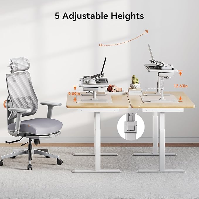 Newtral Lap Desk Bed Tray Table, Foldable Portable Laptop Table Tray for Chair, Laptop Stand for Couch Sofa Floor for Adults, Kids, Ideal for Study, Reading, Breakfast,and Working (Gray, Premium)