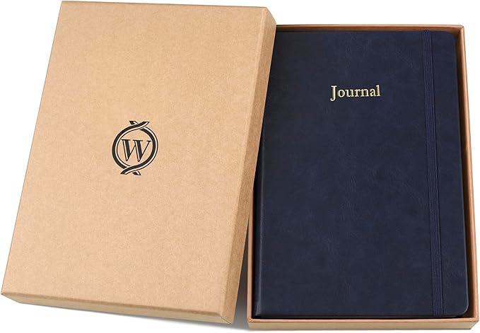 Wykeham's Executive 2026 Undated Daily Journal Planner – US Format – Customization Available (Royal Blue, 8.5"×5.5" - Undated)