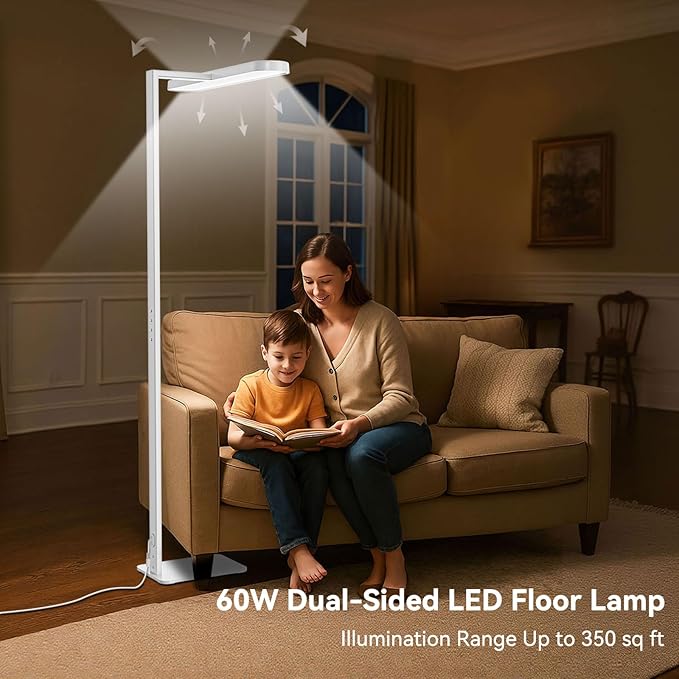 LASTAR Floor Lamp, 7 Brightness Levels Eye-Caring Remote-Control 70'' Led Floor Reading Lamp, 4000K, 9,000LM Standing Lamp Suitable for Living Room, Office, Conference Room, Study, and Piano Room