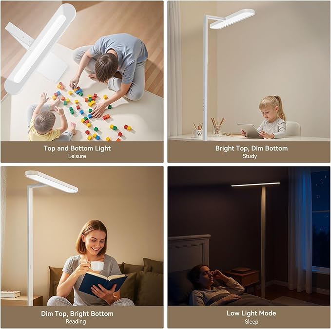 LASTAR Floor Lamp, 7 Brightness Levels Eye-Caring Remote-Control 70'' Led Floor Reading Lamp, 4000K, 9,000LM Standing Lamp Suitable for Living Room, Office, Conference Room, Study, and Piano Room