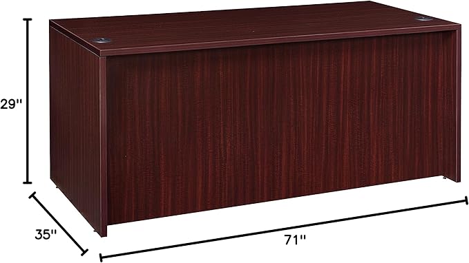Regency Legacy Double Full Pedestal Desk 71" Mahogany