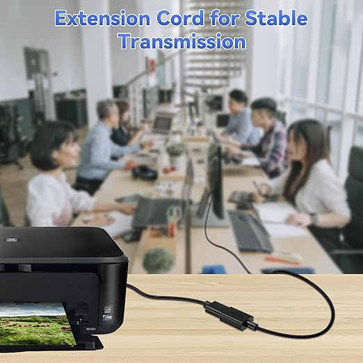 USB Extender Cord 7FT(5 Pack), USB 2.0 Extension Cable, USB A Male to Female, Compatible for USB Flash Drive, Hard Drive, Card Reader, Webcam, Printer, Keyboard, Mouse, Playstation, Xbox, VR Headset
