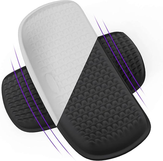 MEKASS Elbow Rest Pads for Desk, Thicken Large Size Elbow Pads with Soft Memory Foam and Non-Slip Silicone Base, Armrest Pad Wrist Rest Pad for Home, Office, and Games (2 pcs)