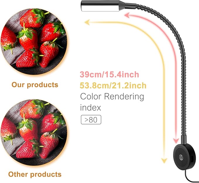 VST Books Lights for Headboard, Bedside Wall Mounted Reading Lamp, Reading Light Touch to Adjust Color Temp (3000K/4000K/6000K) and Brightness, USB/Type-C Charging Ports, 20W Driver, ETL-Listed