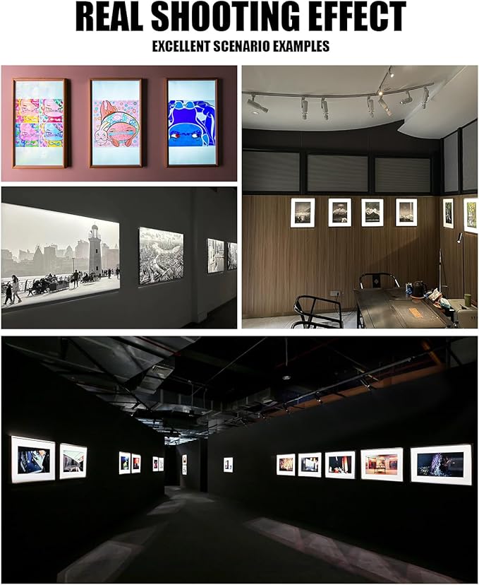 LED Track Light Head, 18W Shapeable Light, Adjustable Directional Aperture Shape for Museum Art Gallery Exhibition Art Picture 2700K