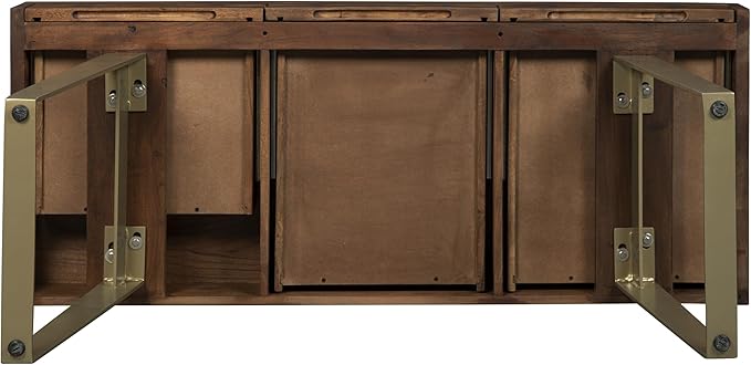 Hekman Writing Desk - Durable Solid Wood Secretary Table with Metal Legs, Executive Workstation with Drawers, Modern Home Office Desk, Study Table for Work, Wooden Home Office Furniture with Storage