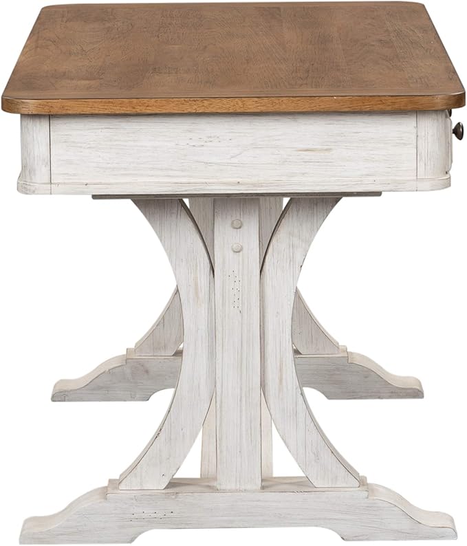 Liberty Furniture Industries Farmhouse Reimagined Writing Desk, W60 x D30 x H31, White
