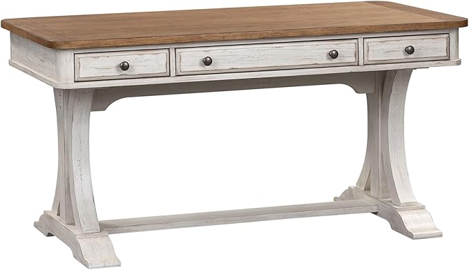Liberty Furniture Industries Farmhouse Reimagined Writing Desk, W60 x D30 x H31, White