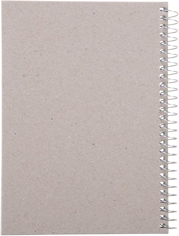 Mintra Office Small Spiral Notebooks (5x7 Side Spiral 4pk, Pastel)